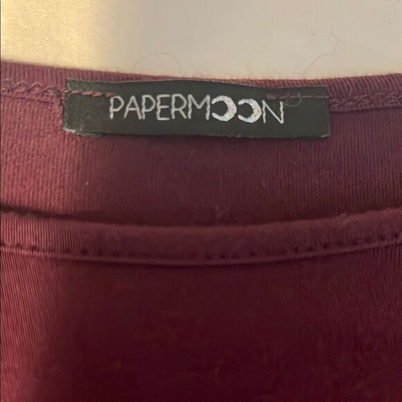 Women's Cold Shoulder Purple Top - Picture 4 of 6